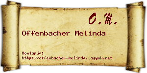 Offenbacher Melinda névjegykártya